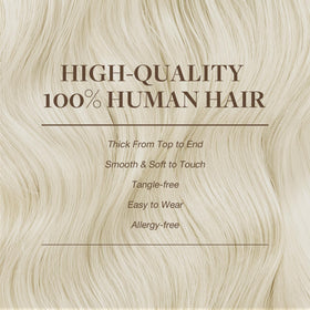 GOO GOO Clip in Hair Extensions styled in a hair model