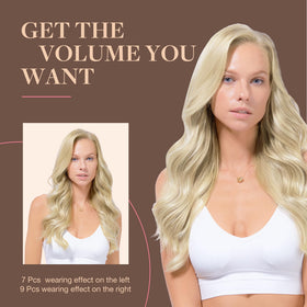 GOO GOO Clip in Hair Extensions styled in a hairstyle