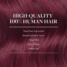 GOO GOO Clip in Hair Extensions styled in hair