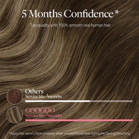 GOO GOO Clip in Hair Extensions styled in hair