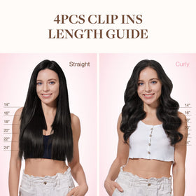 GOO GOO Clip in Hair Extensions styled in hair