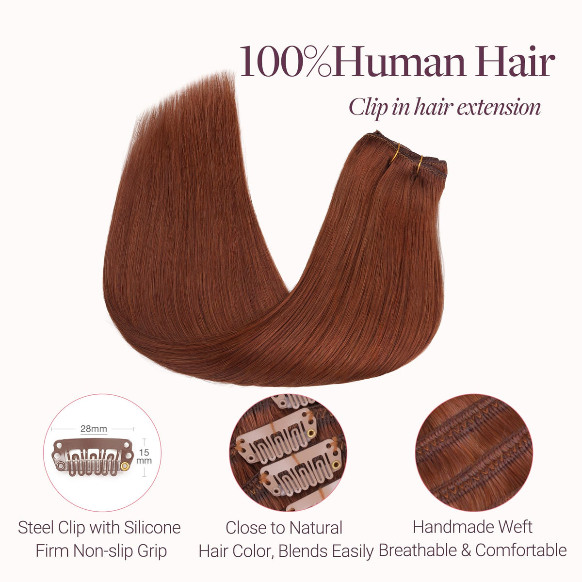 GOO GOO Clip in Hair Extensions styled in soft waves