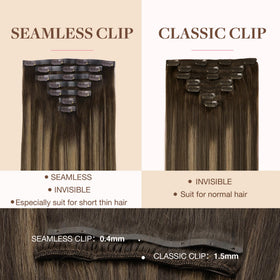 GOO GOO Clip in Hair Extensions styled in wavy hair