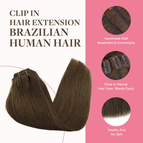 GOO GOO Clip in Hair Extensions styled on a mannequin