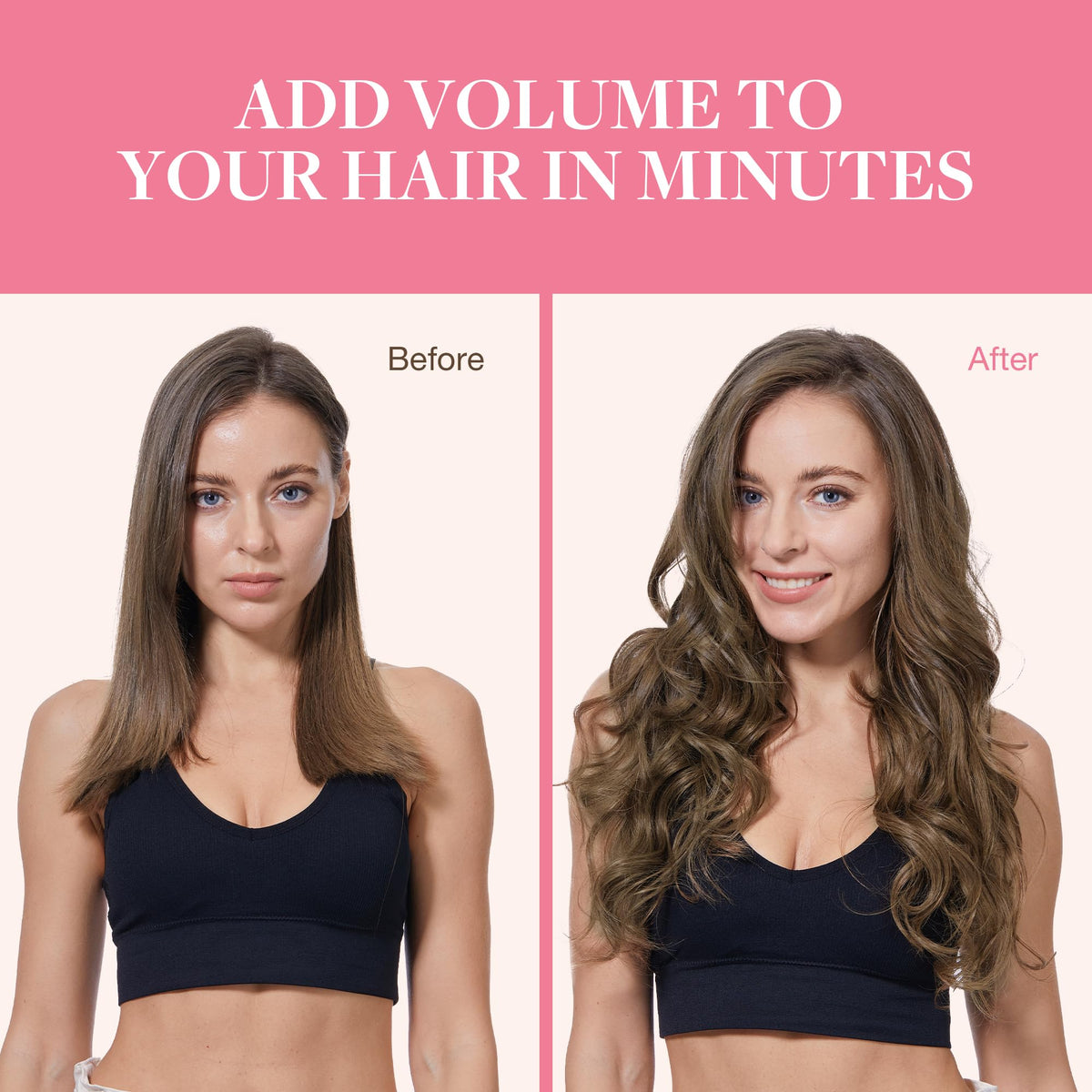 GOO GOO Clip in Hair Extensions styled on a mannequin