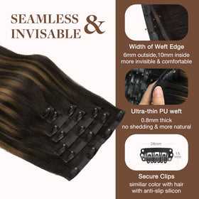GOO GOO Clip in Hair Extensions styled on a mannequin