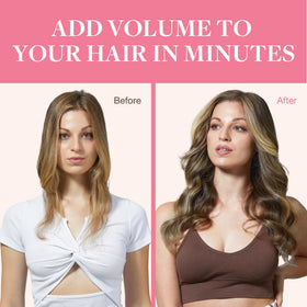 GOO GOO Clip in Hair Extensions styled on a mannequin
