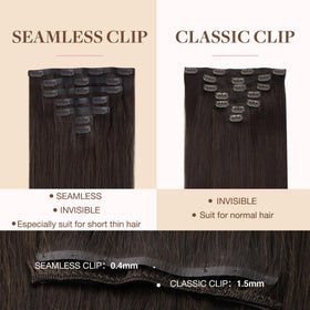 GOO GOO Clip in Hair Extensions styled on model