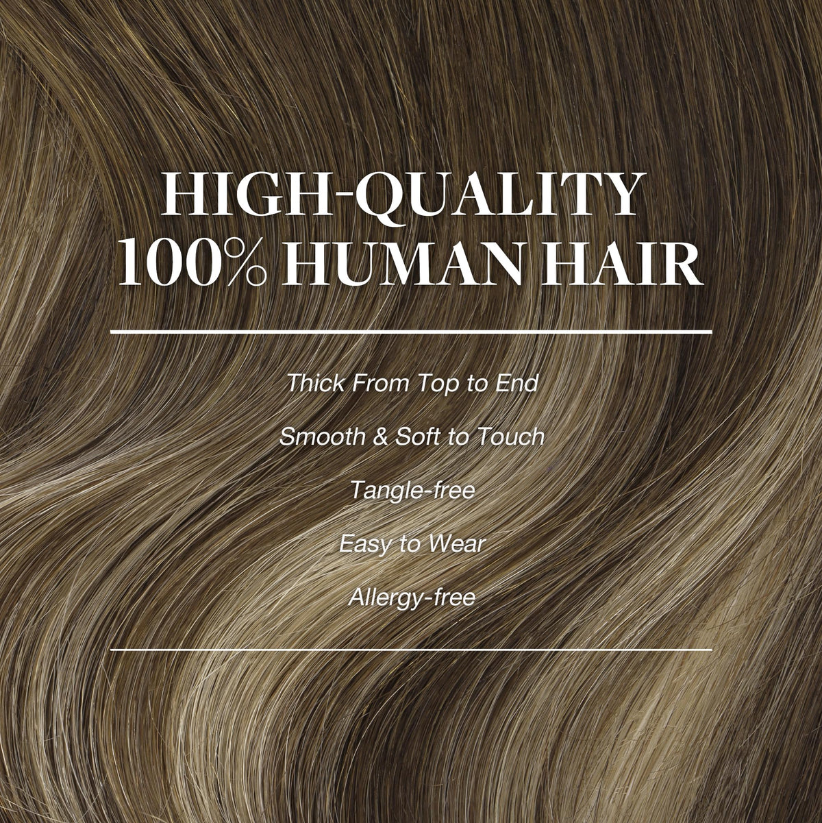 GOO GOO Clip in Hair Extensions styled on model