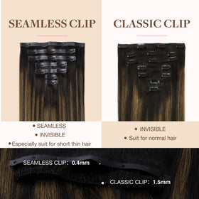 GOO GOO Clip in Hair Extensions styled on model
