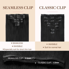 GOO GOO Clip in Hair Extensions styled on model