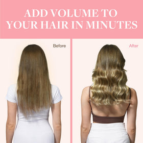 GOO GOO Clip in Hair Extensions styled on model