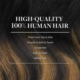 GOO GOO Clip in Hair Extensions styled with curling iron