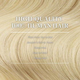 GOO GOO Clip in Hair Extensions styled with curls