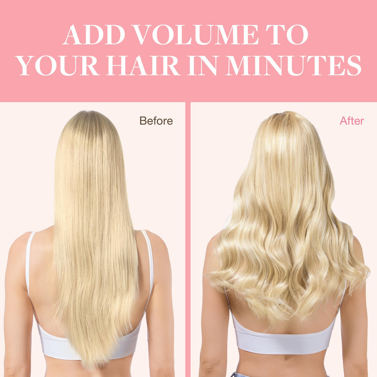 GOO GOO Clip in Hair Extensions styled with curls