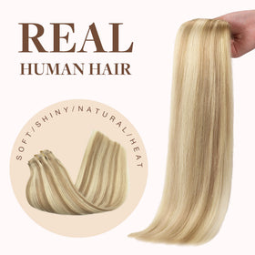 GOO GOO Clip in Hair Extensions styled with curls