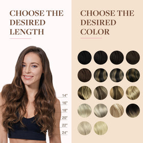 GOO GOO Clip in Hair Extensions styled with curls