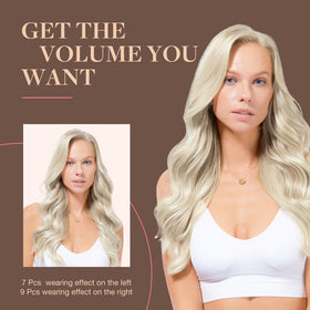 GOO GOO Clip in Hair Extensions texture close-up