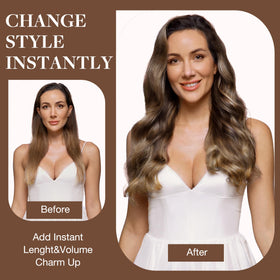 GOO GOO Clip in Hair Extensions texture detail
