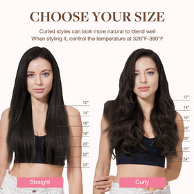 GOO GOO Clip in Hair Extensions texture detail