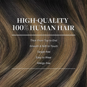 GOO GOO Clip in Hair Extensions with clips visible