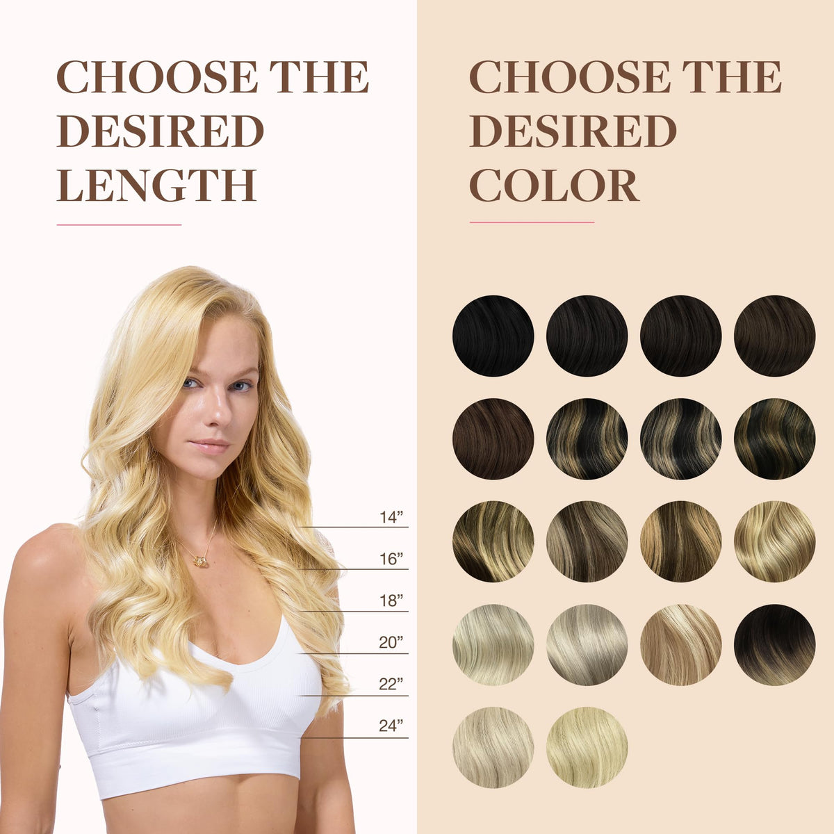 GOO GOO Clip in Hair Extensions with extra clips included