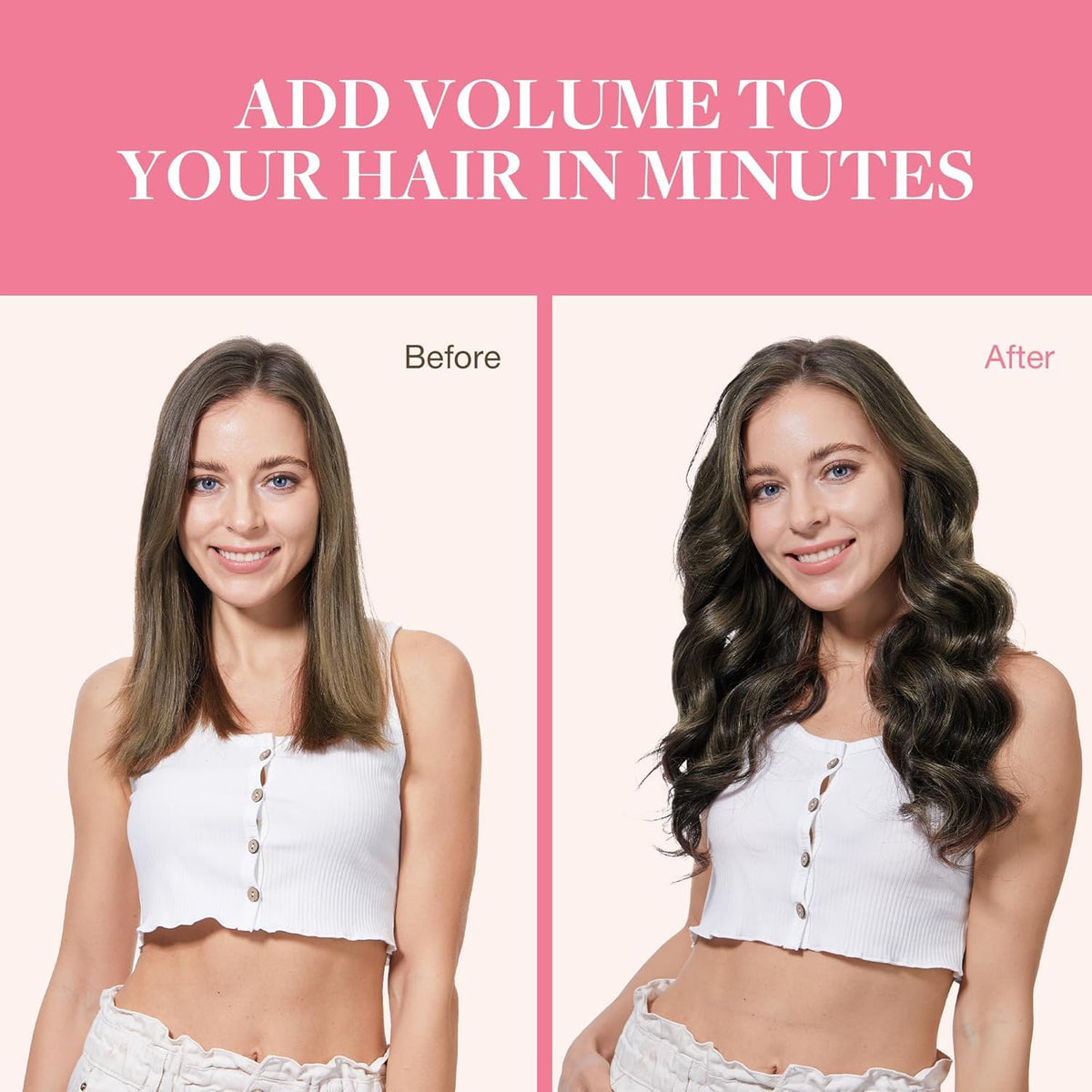 GOO GOO Clip in Hair Extensions with hair care products