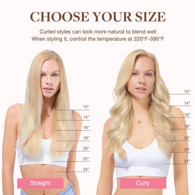 GOO GOO Clip in Hair Extensions with hair oil and brush