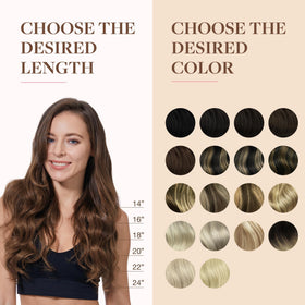 GOO GOO Clip in Hair Extensions with styling tools