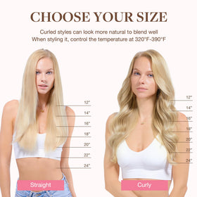 GOO GOO Clip in Hair Extensions with styling tools