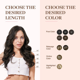 GOO GOO Clip in Hair Extensions with styling tools