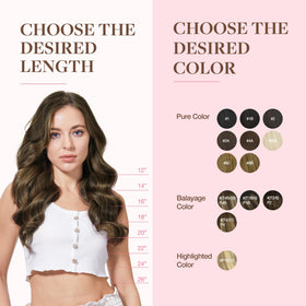 GOO GOO Clip in Hair Extensions with styling tools
