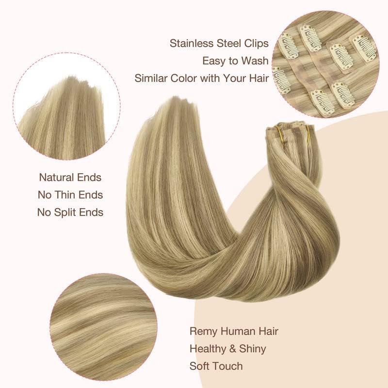 GOO GOO Clip in Hair Extensions with styling tools