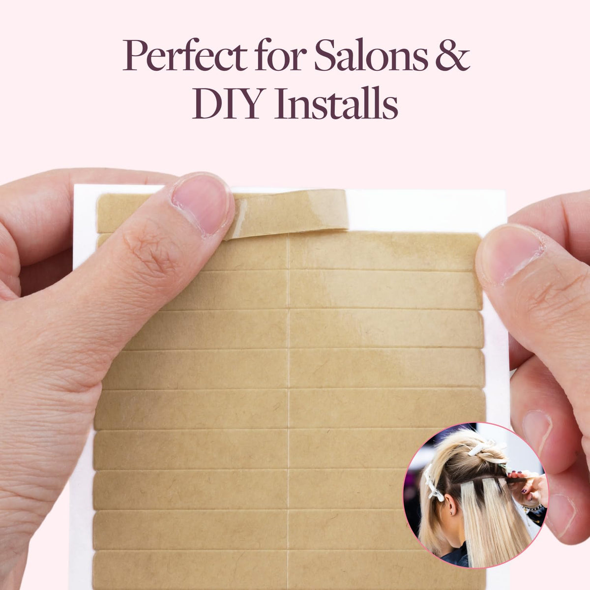 GOO GOO Double Sided Hair Extension Tape double-sided option