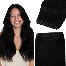 GOO GOO Genius PU Weft Hair Extensions front view