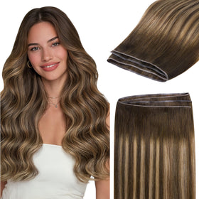 GOO GOO Genius PU Weft Hair Extensions front view