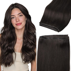 GOO GOO Genius PU Weft Hair Extensions front view