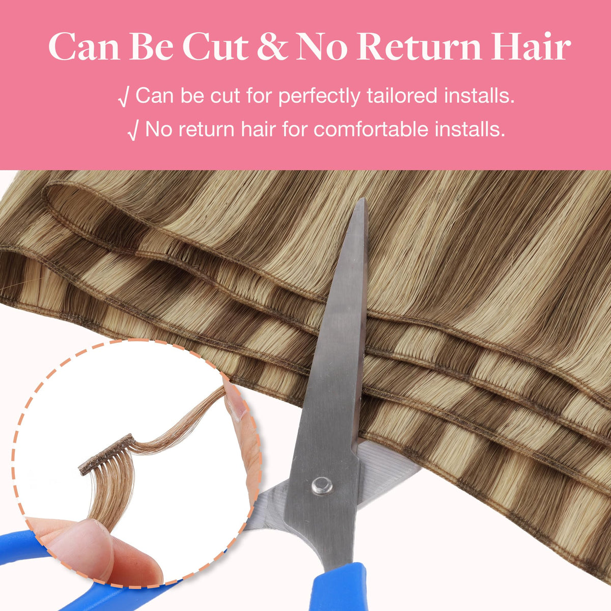 GOO GOO Genius Weft Hair Extensions application method