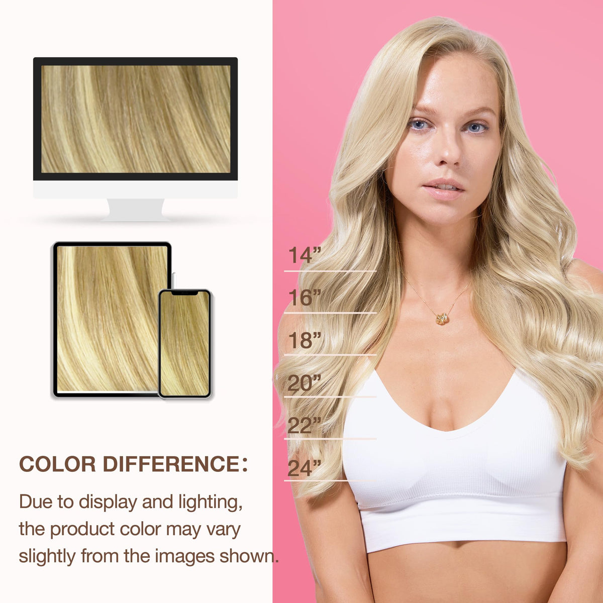 GOO GOO Genius Weft Hair Extensions application options