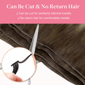 GOO GOO Genius Weft Hair Extensions back view