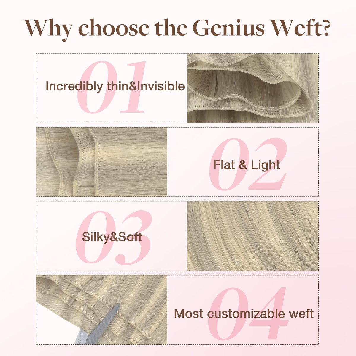 GOO GOO Genius Weft Hair Extensions care manual
