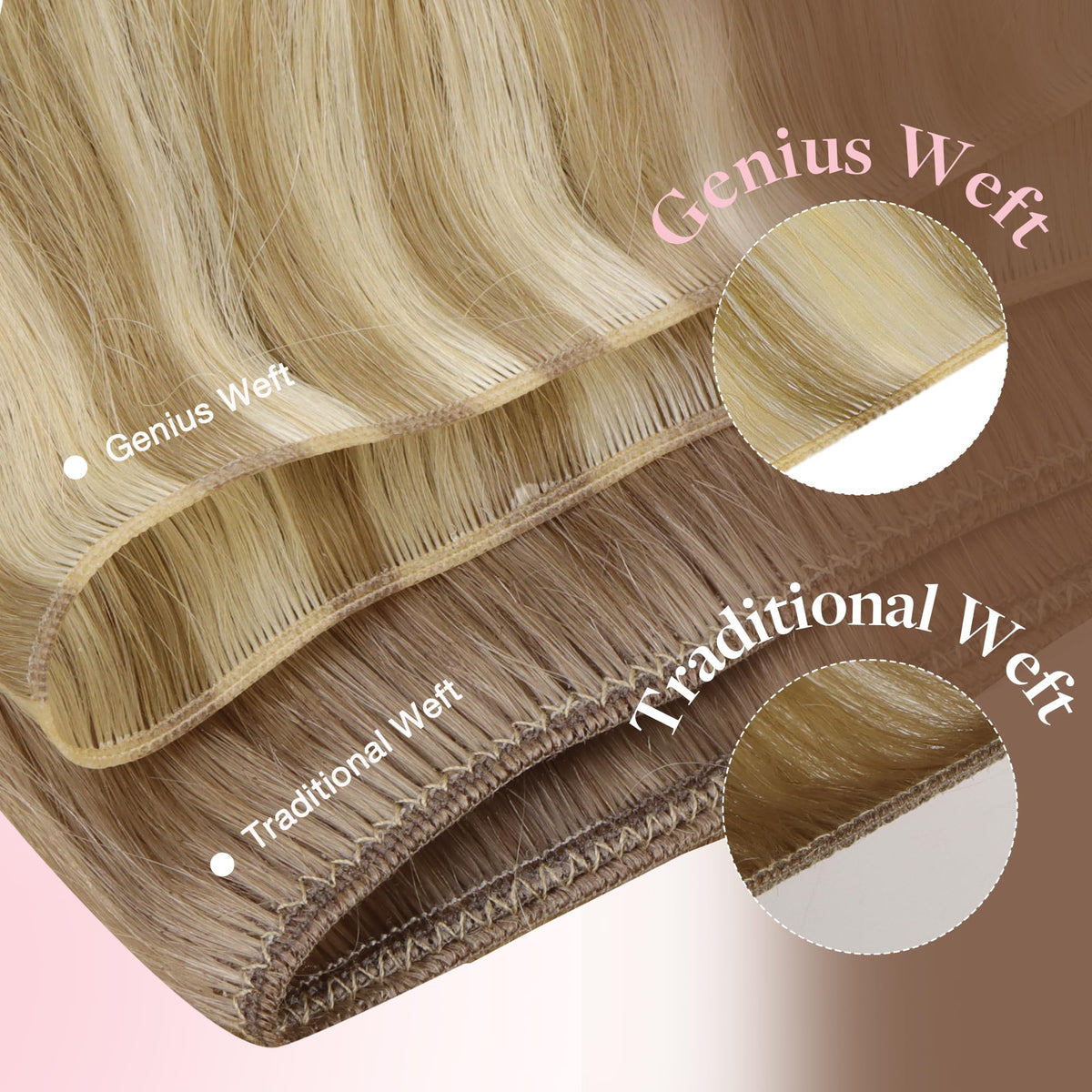 GOO GOO Genius Weft Hair Extensions displayed in packaging