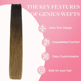 GOO GOO Genius Weft Hair Extensions displayed on a flat surface