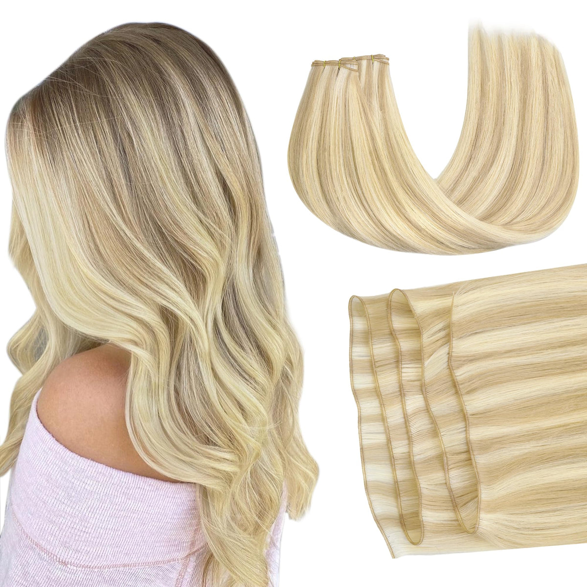 GOO GOO Genius Weft Hair Extensions front view, 180g
