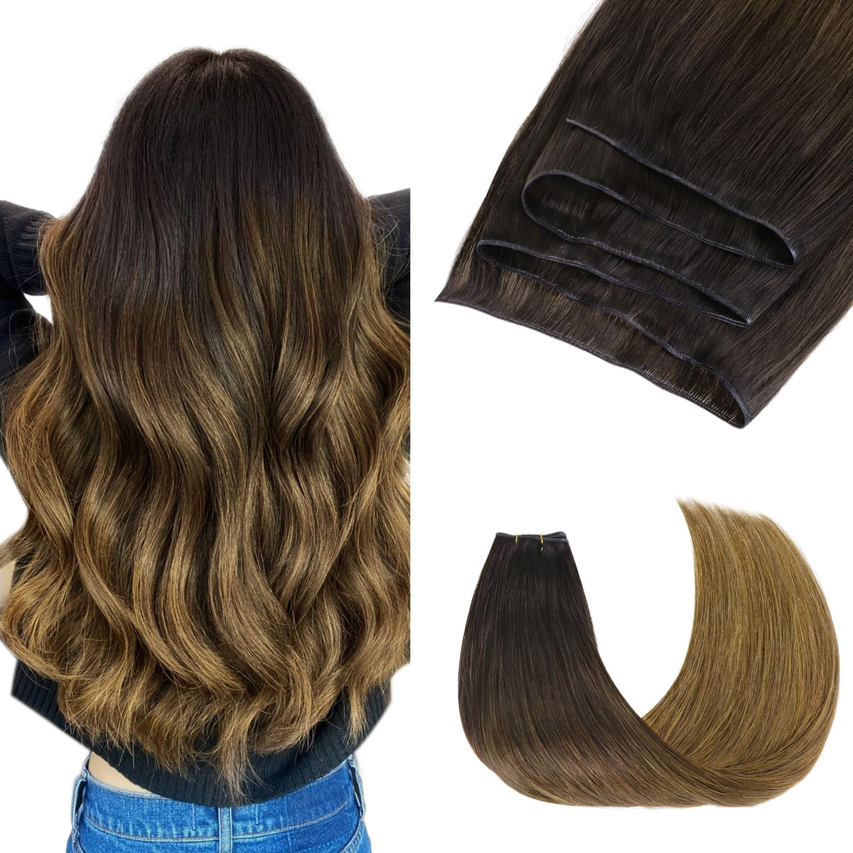 GOO GOO Genius Weft Hair Extensions front view