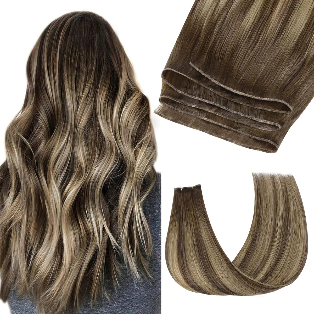 GOO GOO Genius Weft Hair Extensions front view in packaging