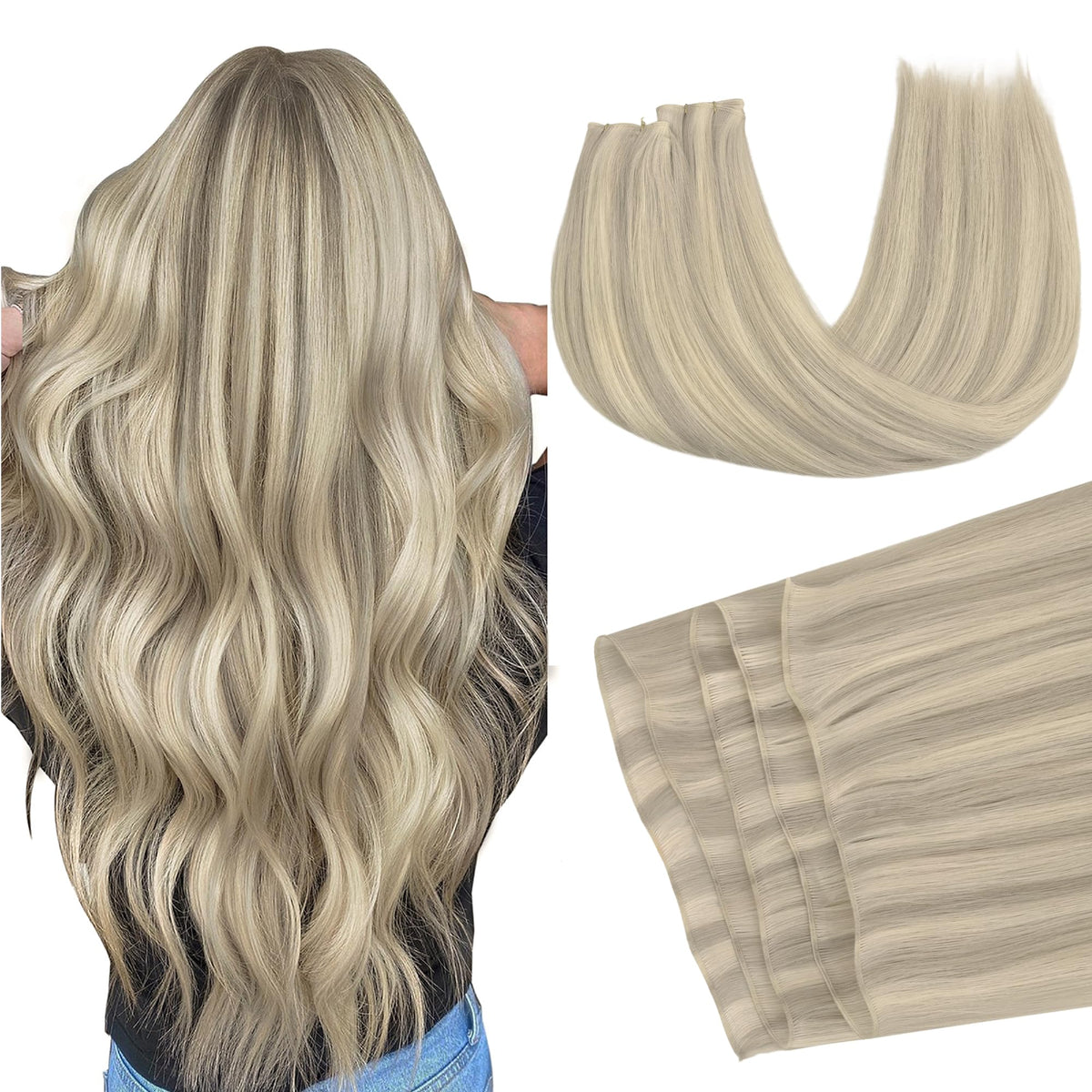 GOO GOO Genius Weft Hair Extensions front view in packaging