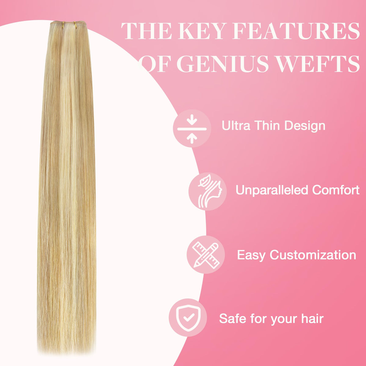 GOO GOO Genius Weft Hair Extensions in different lengths