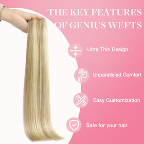 GOO GOO Genius Weft Hair Extensions in natural light
