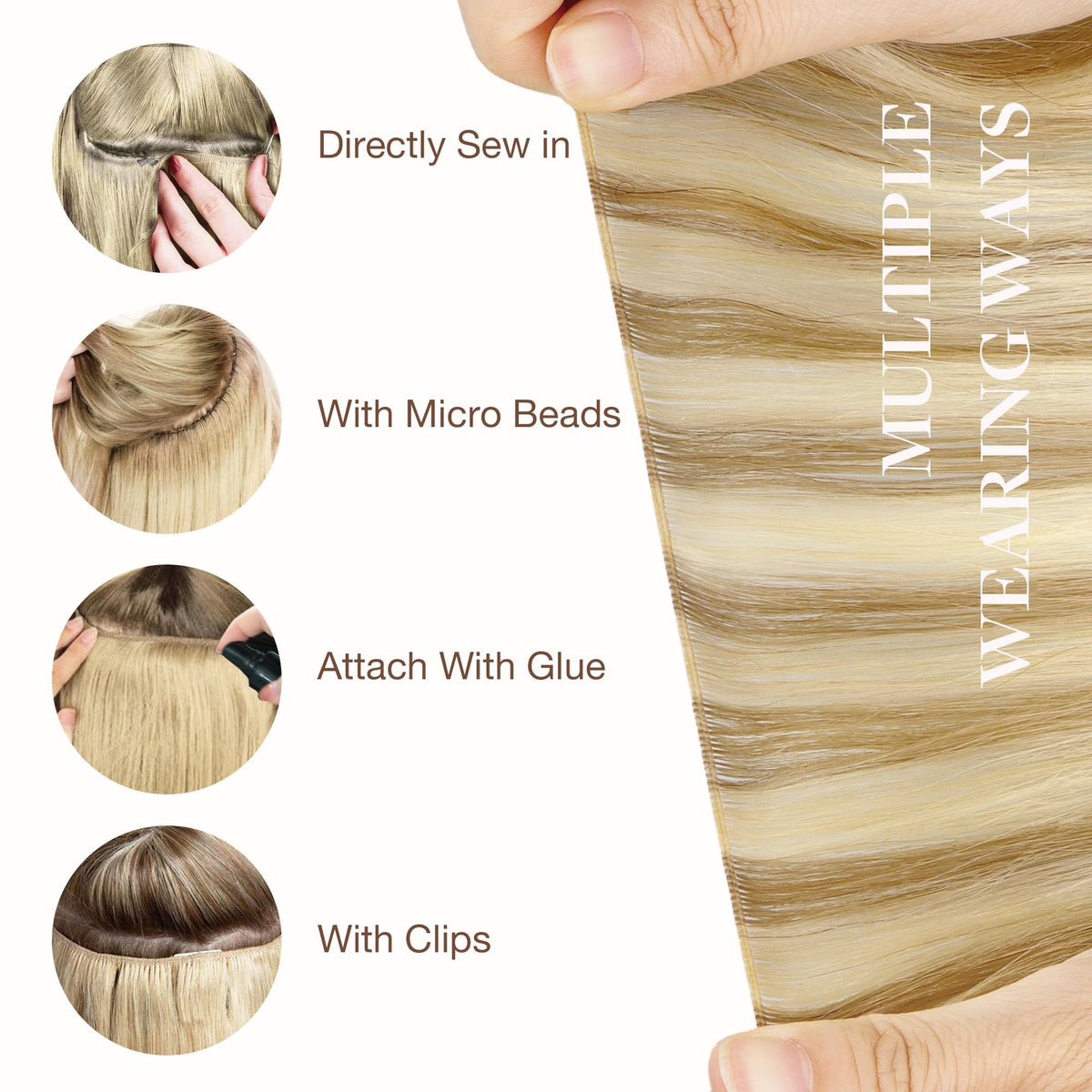 GOO GOO Genius Weft Hair Extensions in packaging